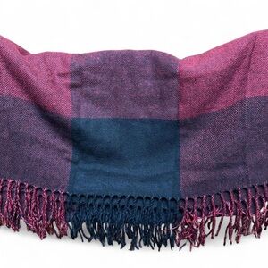 Banana Republic Red and Black Checkered Scarf